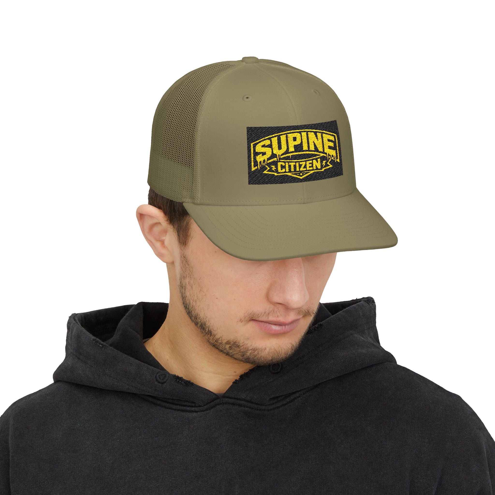 The Supine Trucker Embroidered Cap