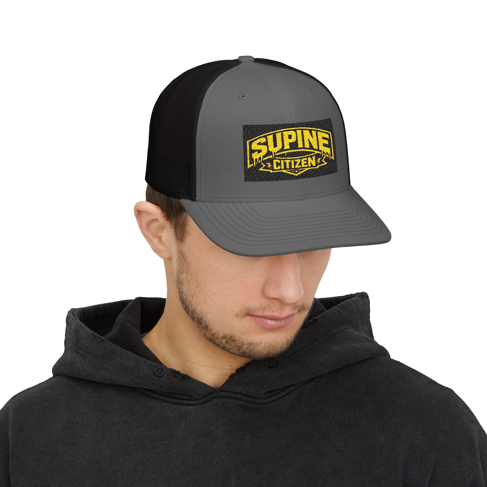 The Supine Trucker Embroidered Cap