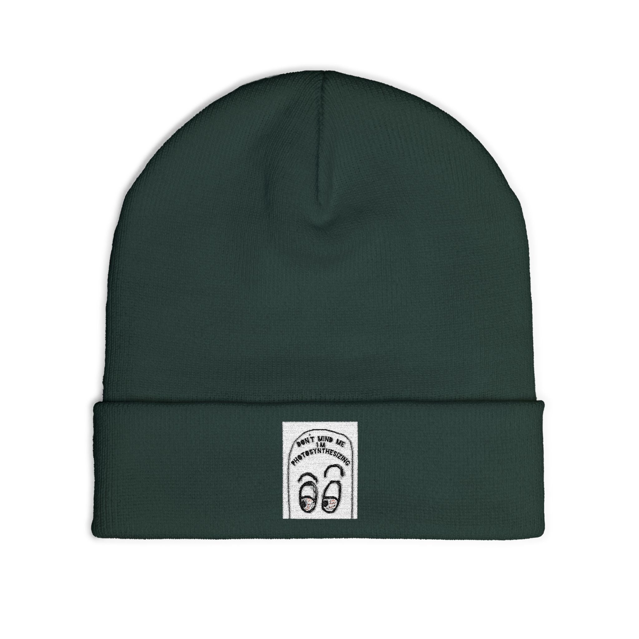 Photosynthesizing Embroidered Knit Beanie