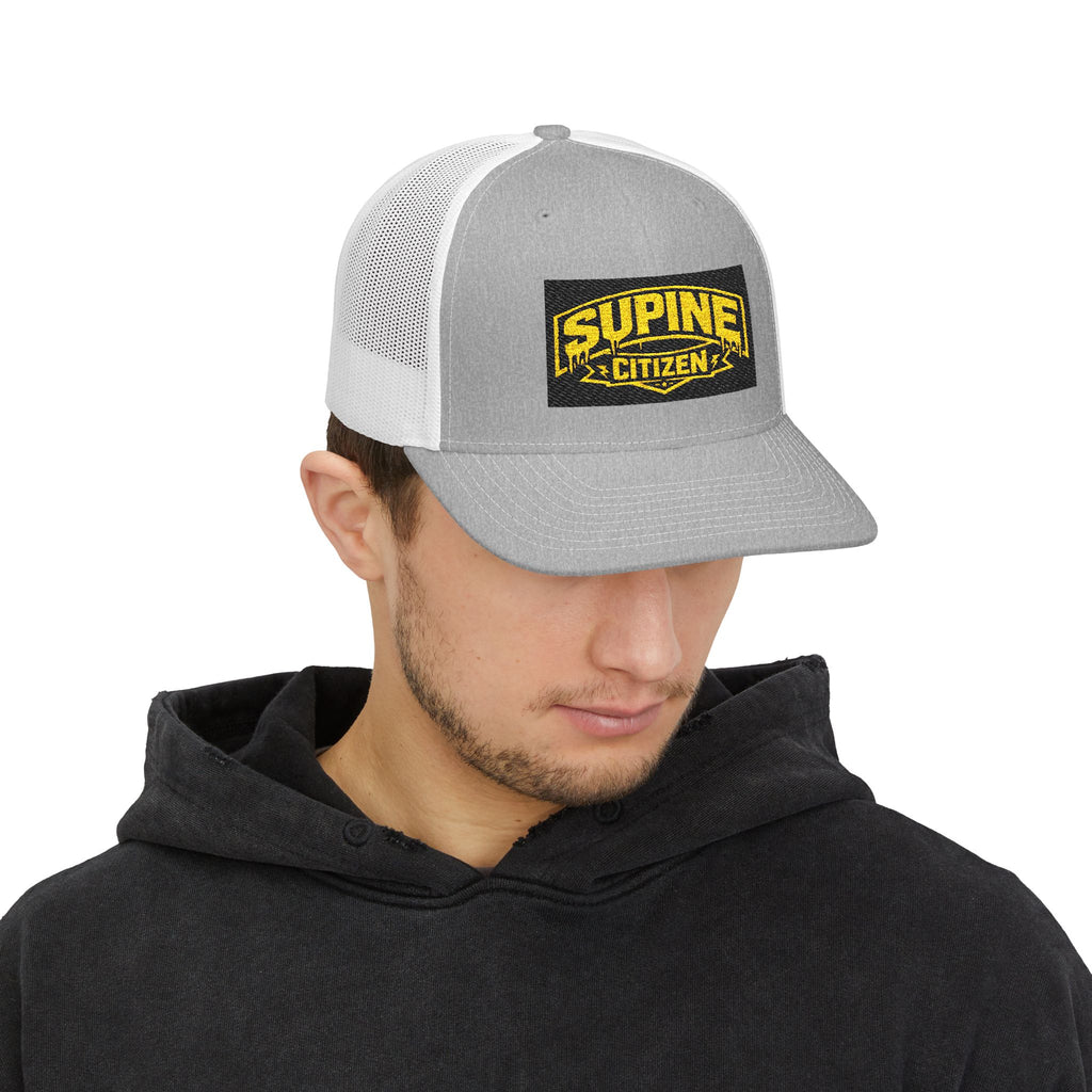 The Supine Trucker Embroidered Cap