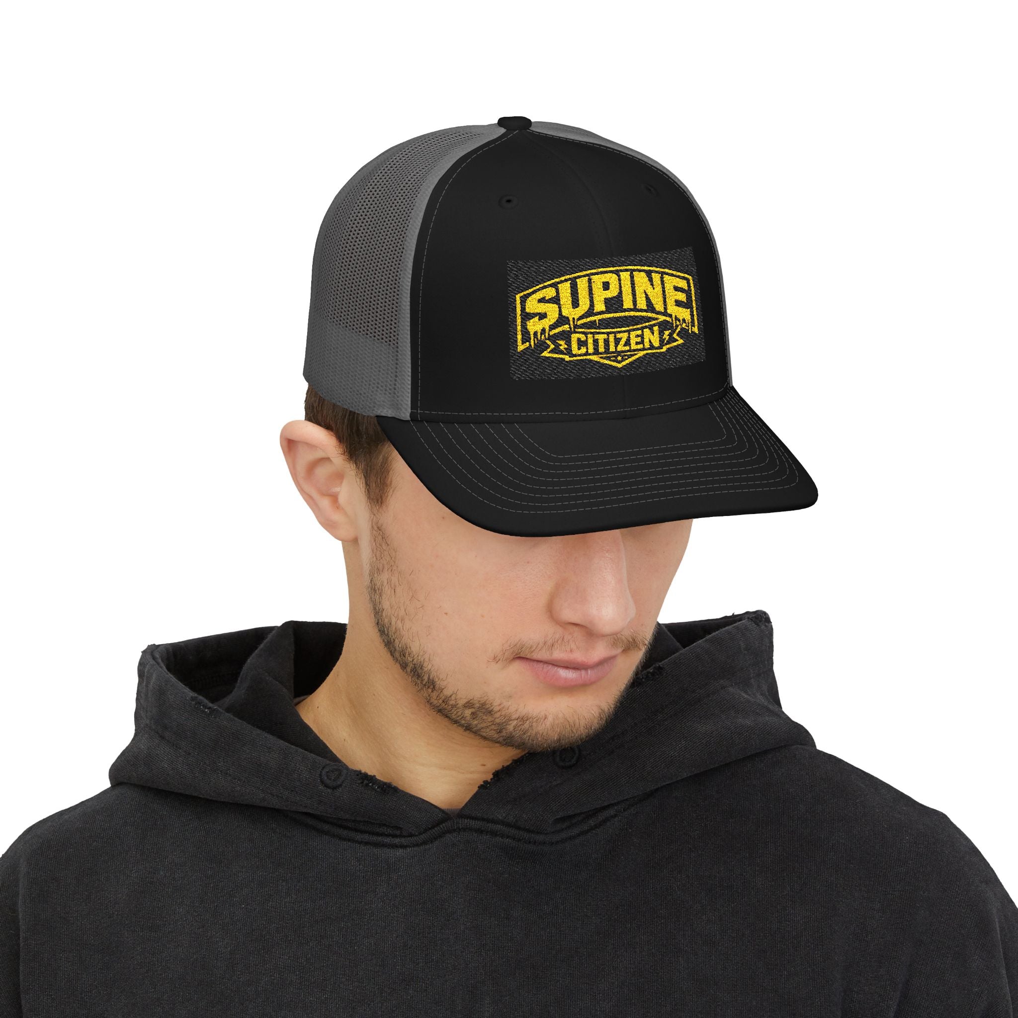The Supine Trucker Embroidered Cap