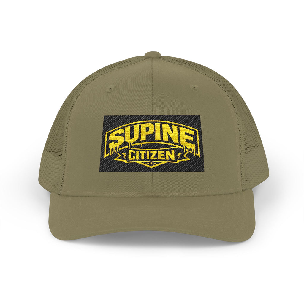 The Supine Trucker Embroidered Cap