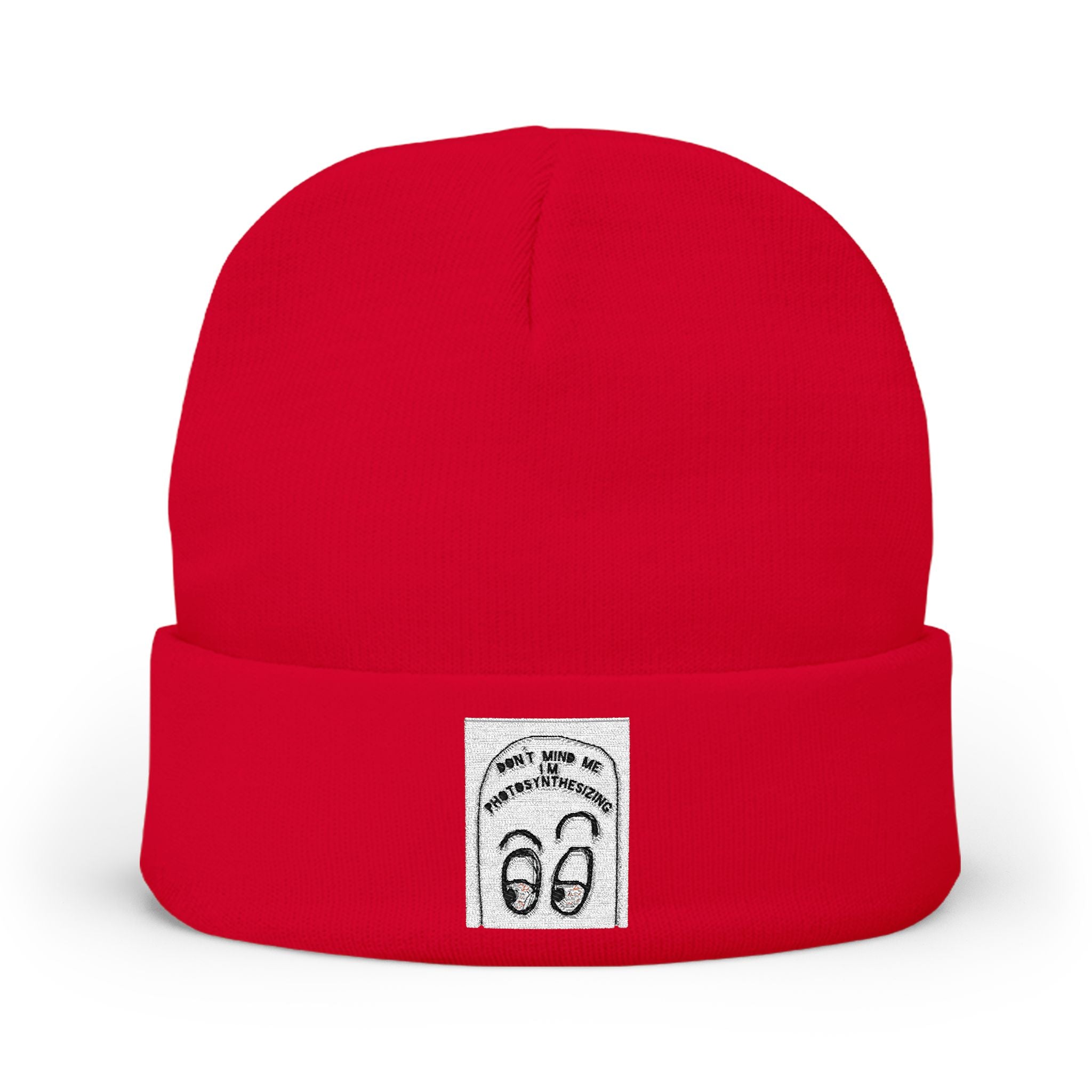 Photosynthesizing Embroidered Knit Beanie