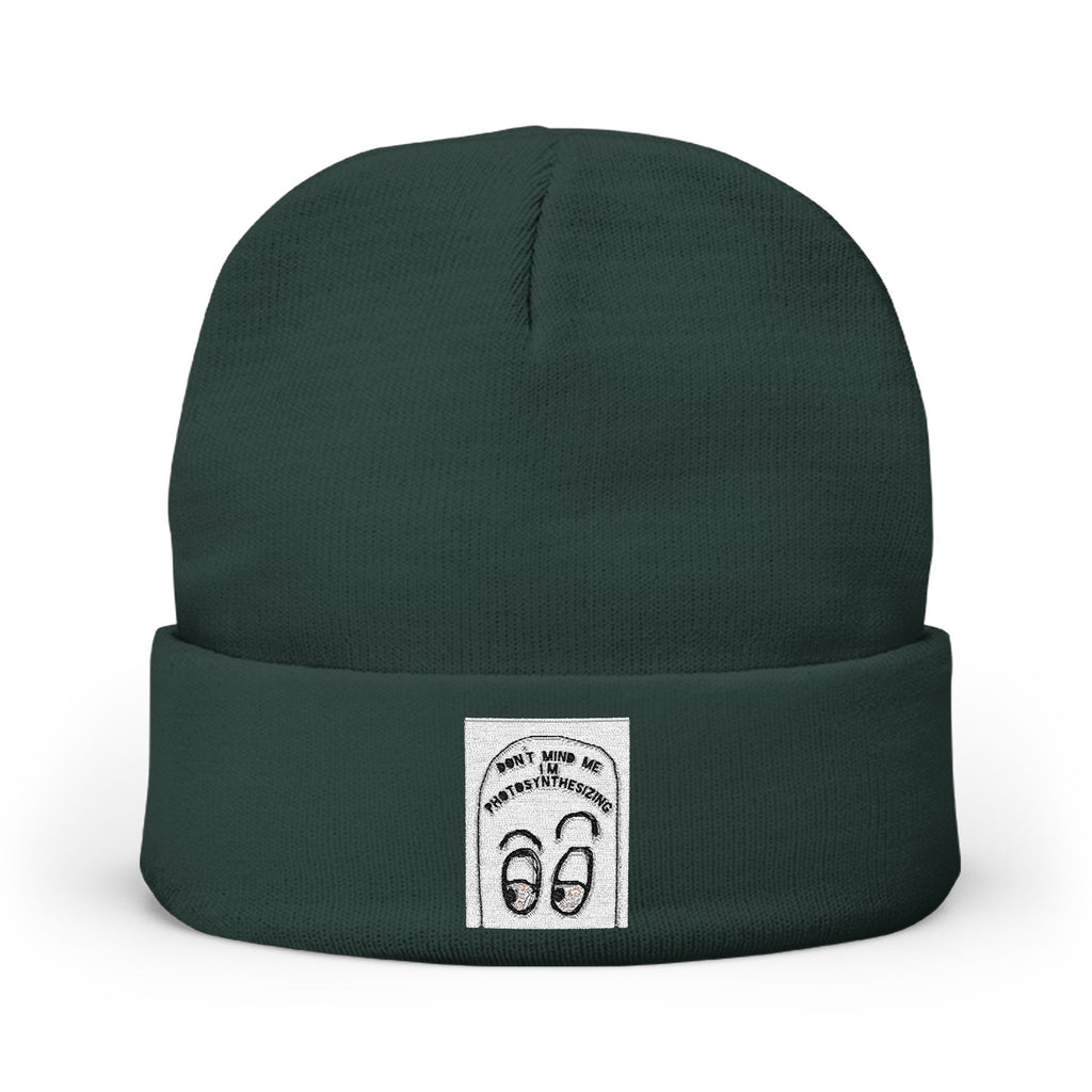 Photosynthesizing Embroidered Knit Beanie