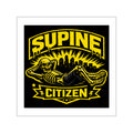 Supine Citizen Square Vinyl Sticker 2" X 2"