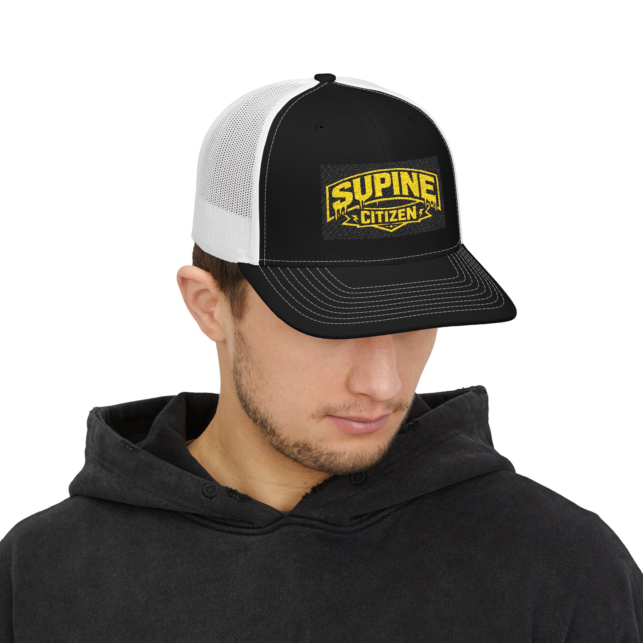 The Supine Trucker Embroidered Cap