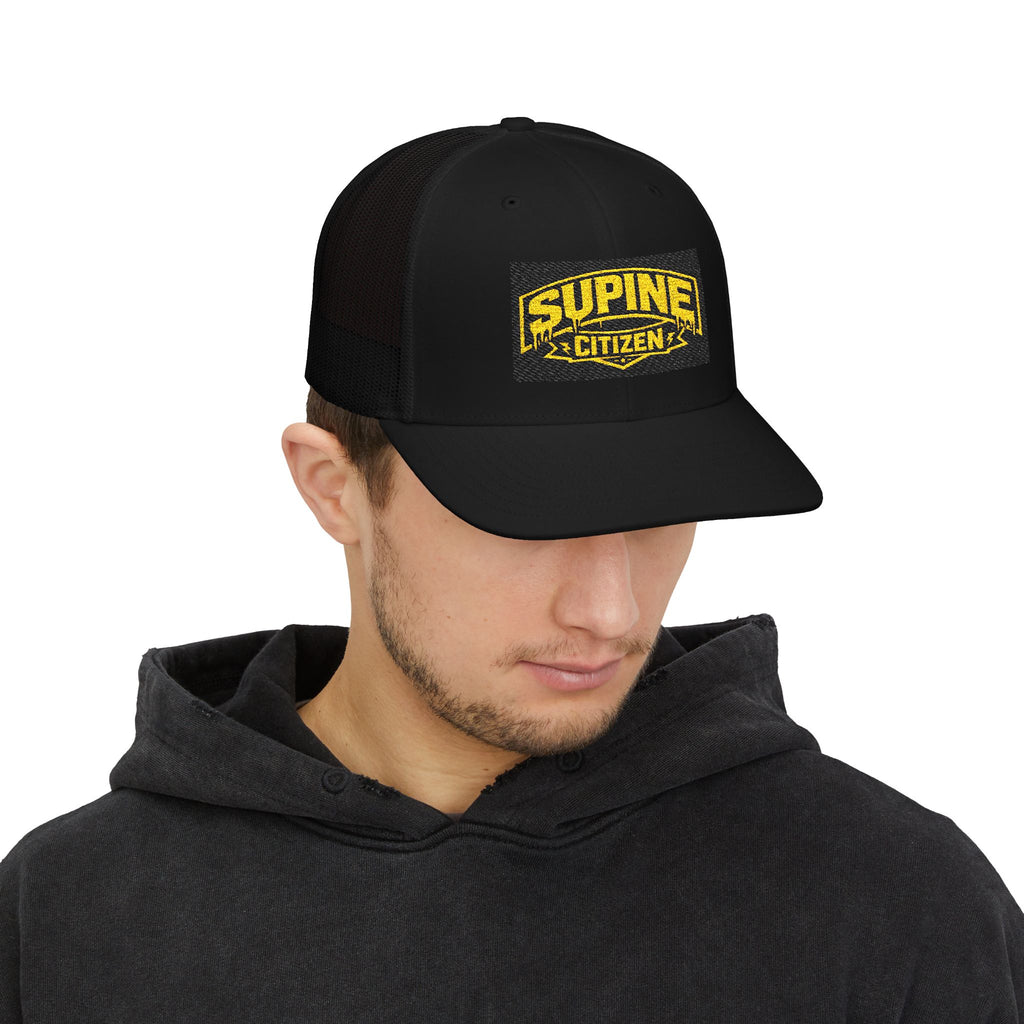 The Supine Trucker Embroidered Cap